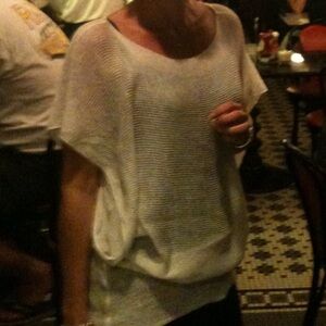 ISO Y2K Banana Republic White Mesh Tunic